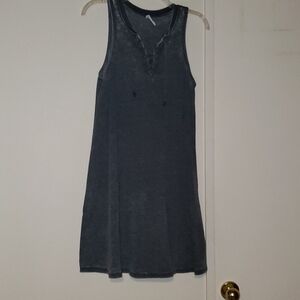 Lace front acid wash jersey dress 💥